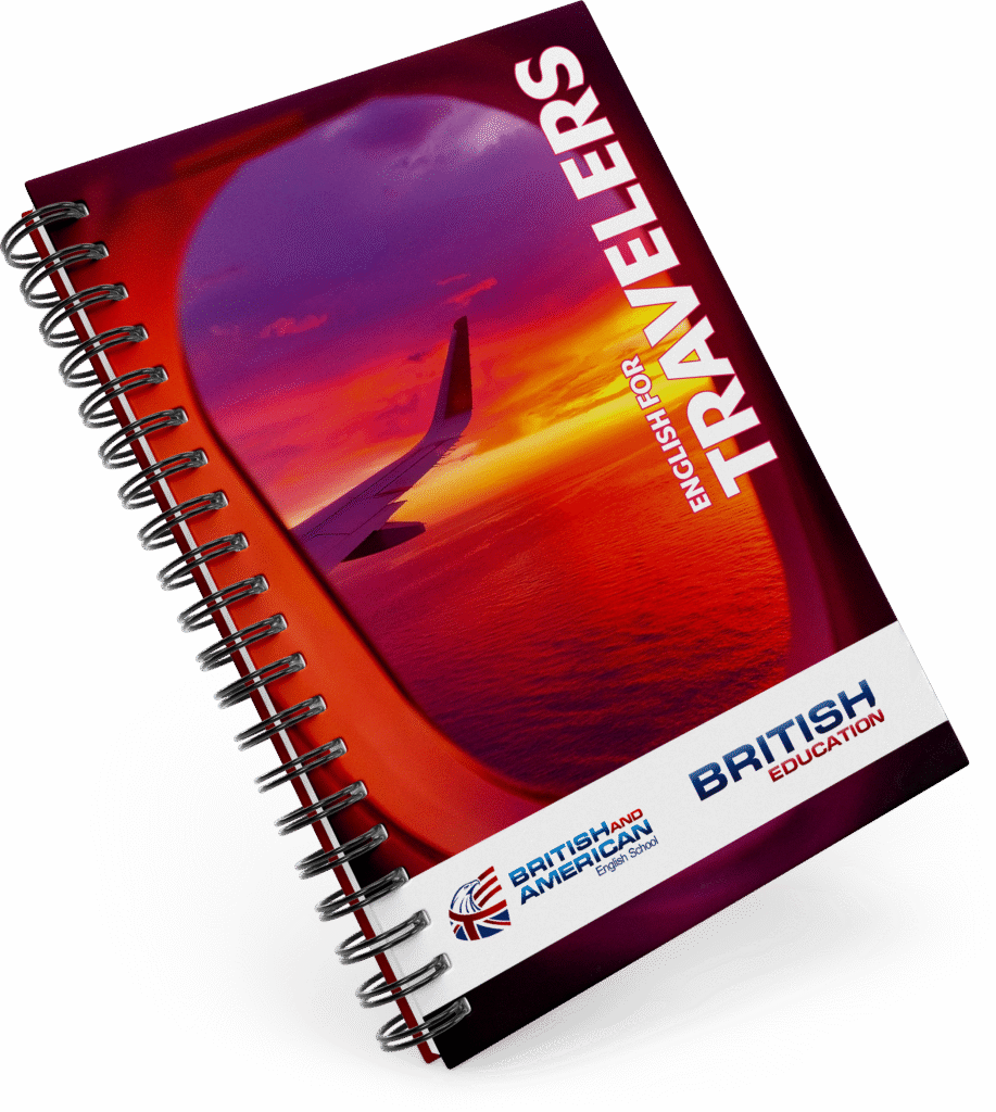 Capa do livro do Curso de inglês English for Travelers